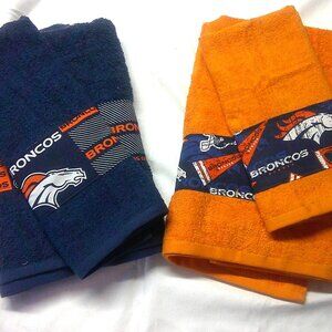 NFL Denver Broncos Bath and hand towel set